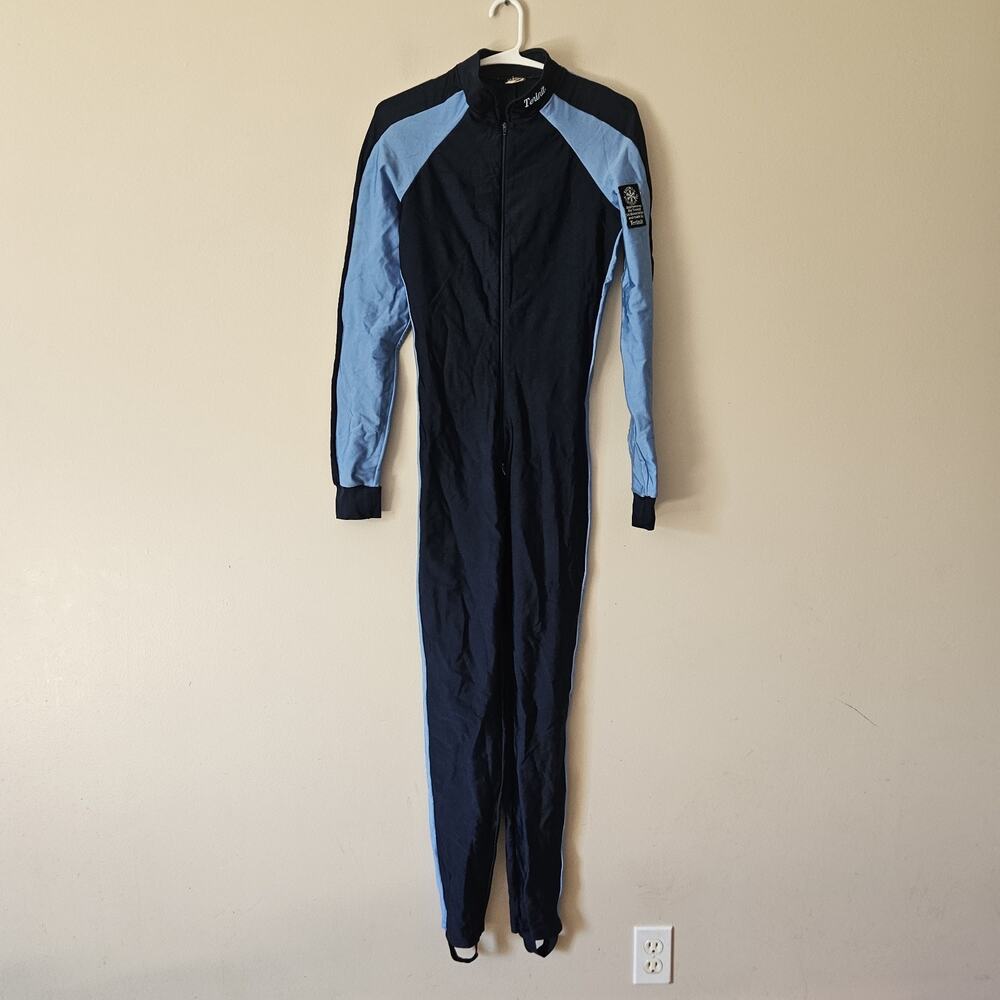 Vintage Terinit Ski Speedsuit Speed Downhill Suit Blue Small Unisex